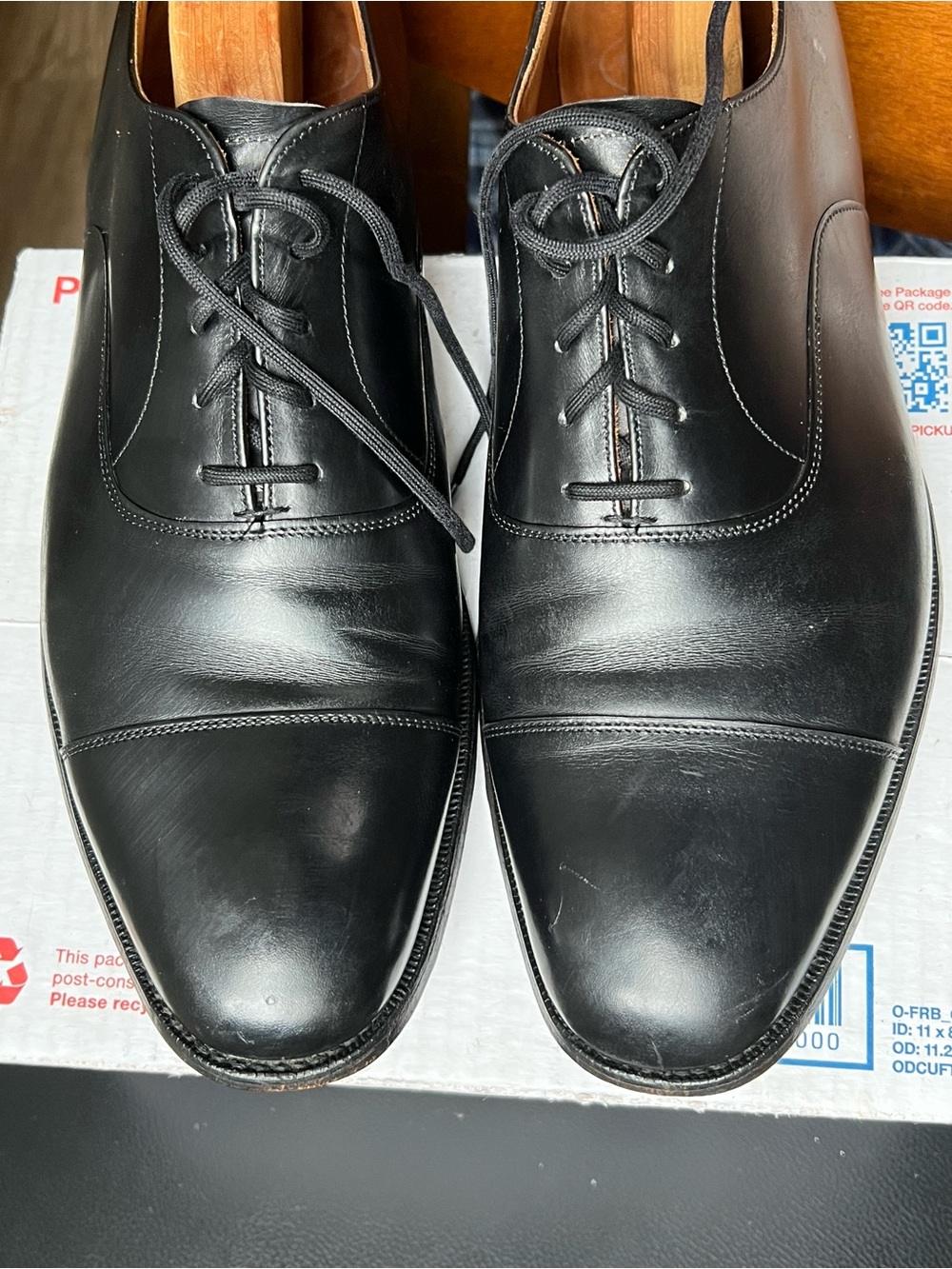 Church's Custom Grade Consul Black Leather Cap Toe Shoes UK 9.5F US 11 Prada